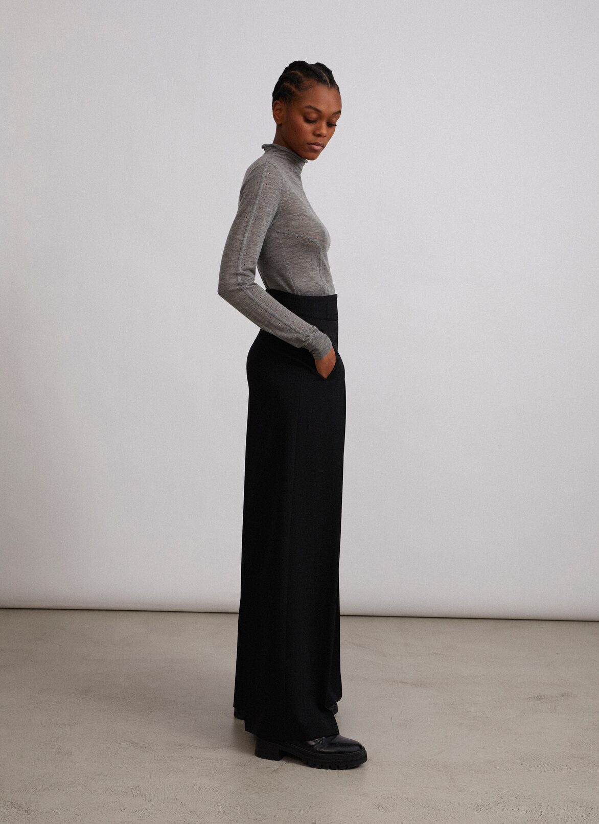 Cardigan ALAÏA GREY CARDIGAN